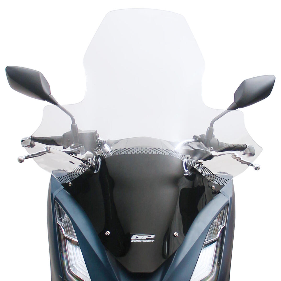 GP Kompozit Honda PCX 125 / 150 2021-2024 Uyumlu Elcikli Ön Cam Şeffaf - 2