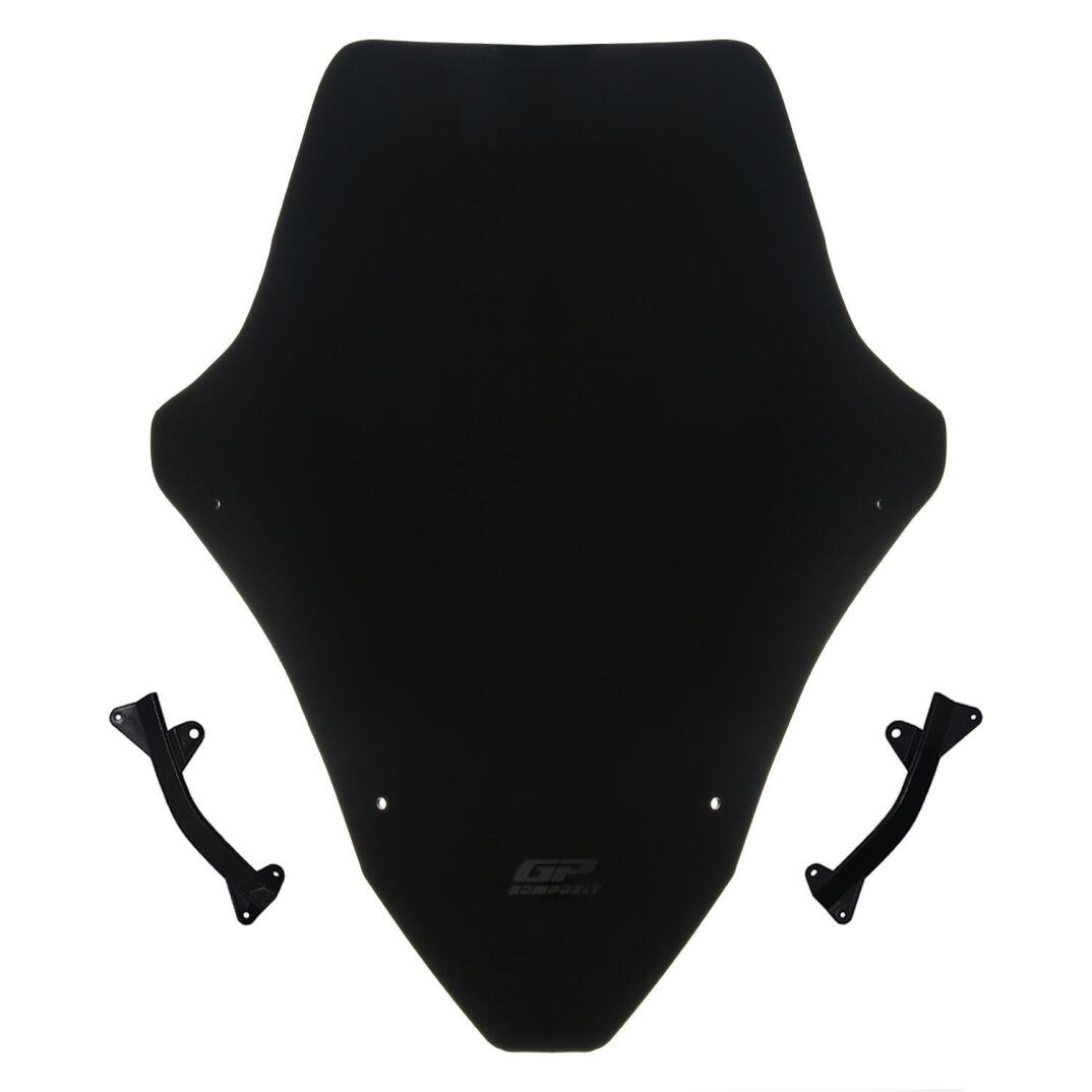 GP Kompozit Honda PCX 125 / 150 2021-2024 Uyumlu Spor Ön Cam Siyah - 1
