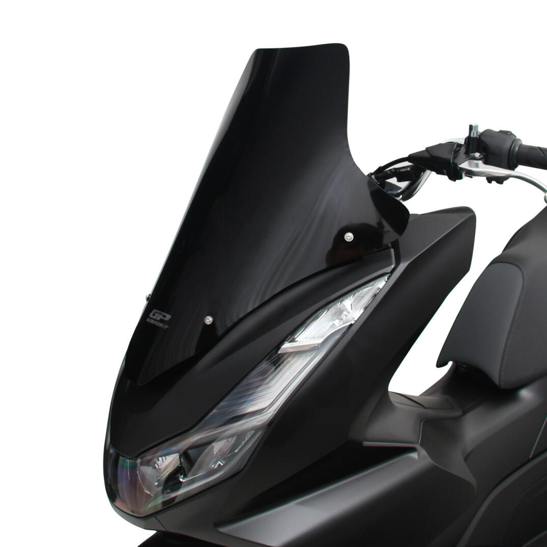 GP Kompozit Honda PCX 125 / 150 2021-2024 Uyumlu Spor Ön Cam Siyah - 3