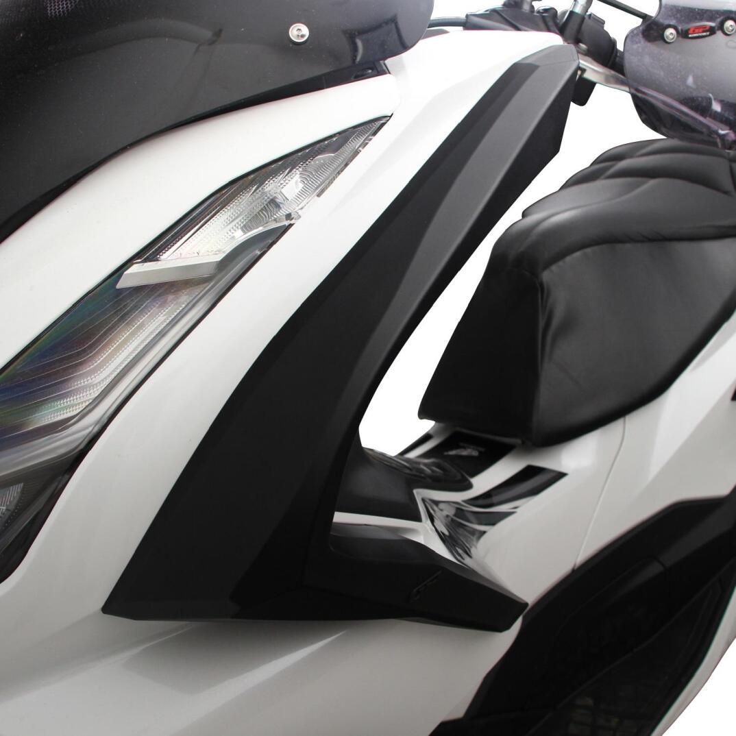 GP Kompozit Honda PCX 125 / 150 2021-2024 Uyumlu Üst Bacak Koruma Siyah - 3