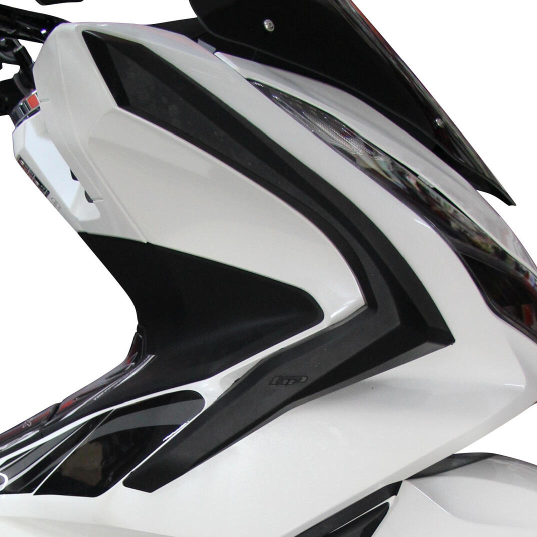 GP Kompozit Honda PCX 125 / 150 2021-2024 Uyumlu Üst/Alt Bacak ve Grenaj Koruma Seti Siyah - 4