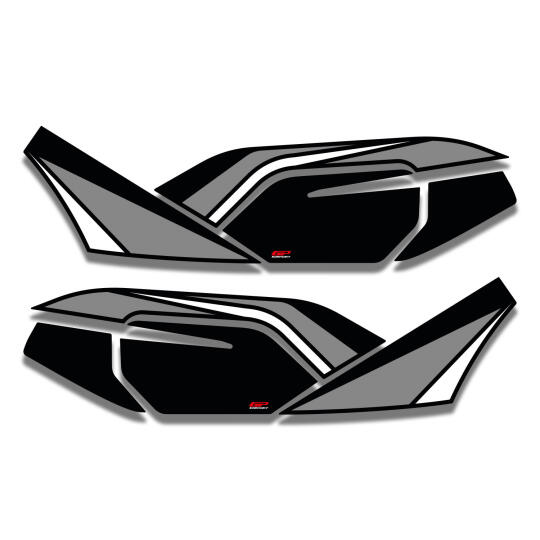 GP Kompozit Honda PCX 125 / 150 2021-2024 Uyumlu Yan Alt Ayak Pad Gri