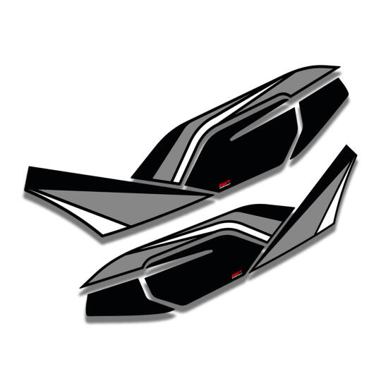 GP Kompozit Honda PCX 125 / 150 2021-2024 Uyumlu Yan Alt Ayak Pad Gri (1)