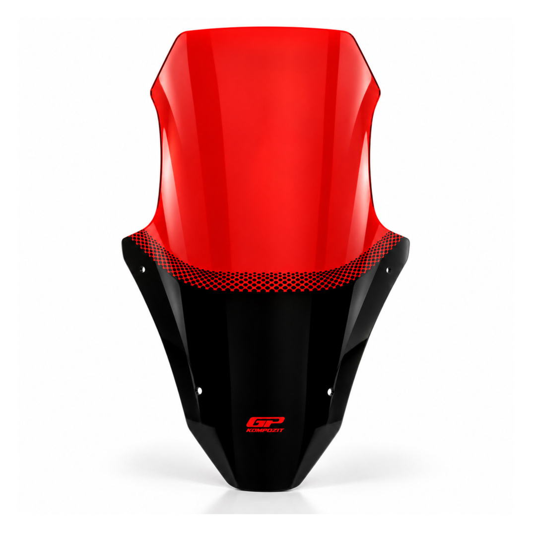 GP Kompozit Honda PCX 125 / 150 2025-2026 Uyumlu Baskılı Ön Cam Kırmızı - 2