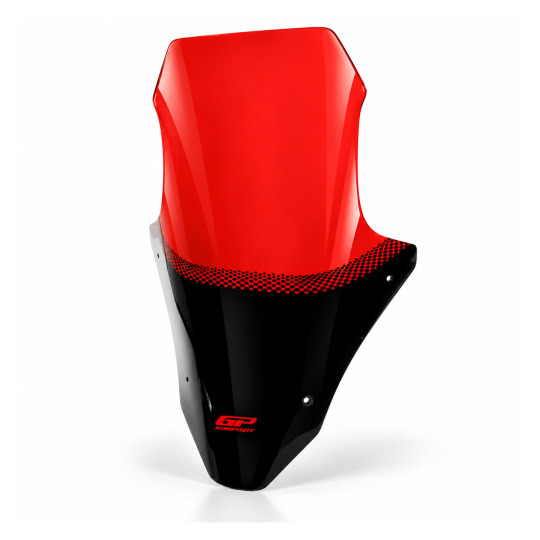 GP Kompozit Honda PCX 125 / 150 2025-2026 Uyumlu Baskılı Ön Cam Kırmızı - 3