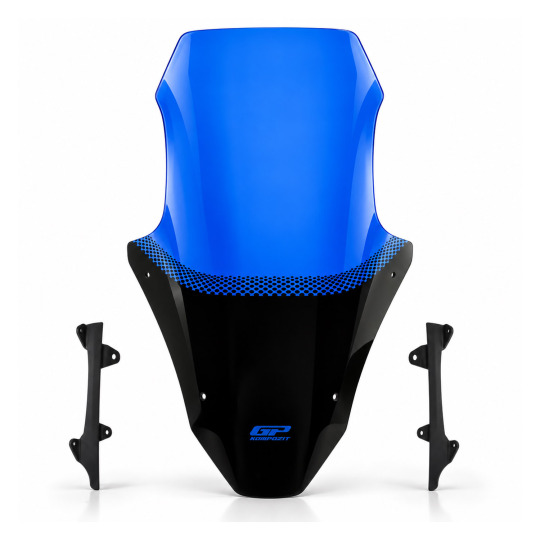 GP Kompozit Honda PCX 125 / 150 2025-2026 Uyumlu Baskılı Ön Cam Mavi