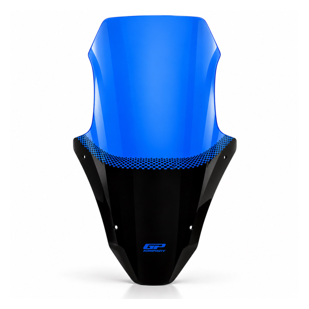 GP Kompozit Honda PCX 125 / 150 2025-2026 Uyumlu Baskılı Ön Cam Mavi - 2