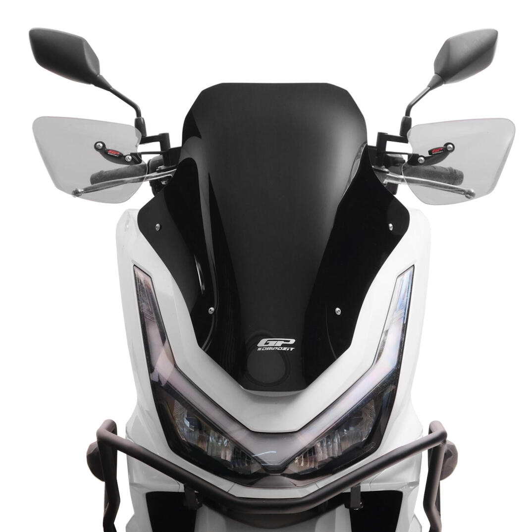 GP Kompozit Honda PCX 125 / 150 2025-2026 Uyumlu Baskılı Ön Cam Siyah - 2