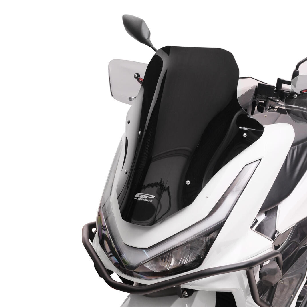 GP Kompozit Honda PCX 125 / 150 2025-2026 Uyumlu Baskılı Ön Cam Siyah - 3