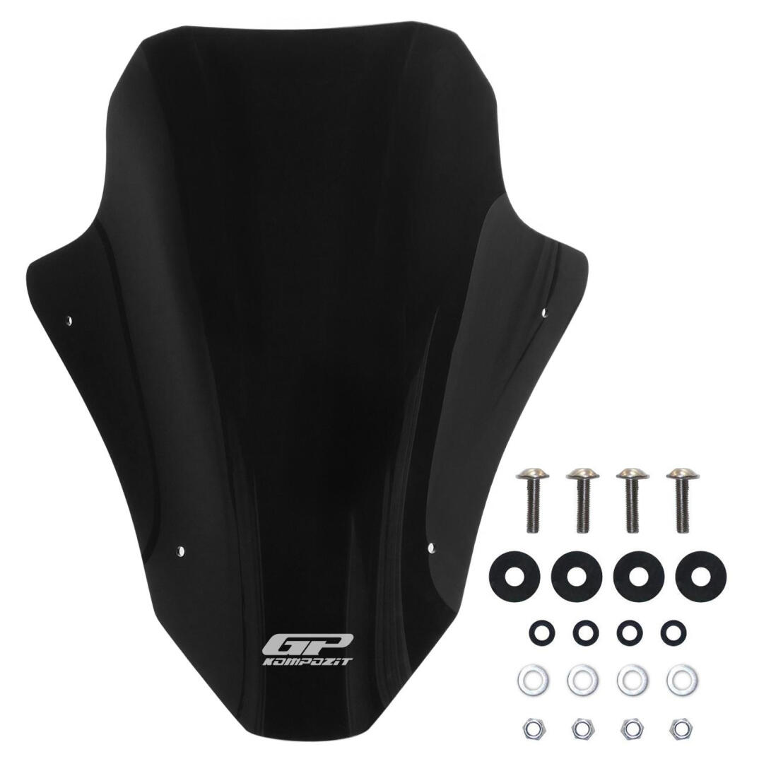 GP Kompozit Honda PCX 125 / 150 2025-2026 Uyumlu Baskılı Ön Cam Siyah - 5