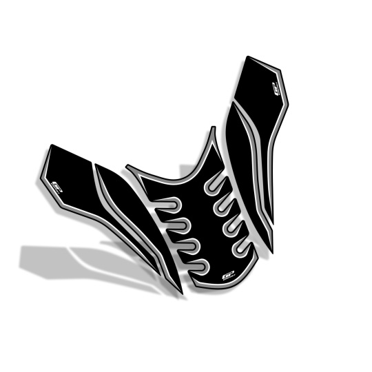 GP Kompozit Honda PCX 125 / 150 2025-2026 Uyumlu Ön Çamurluk Pad Gri - 2