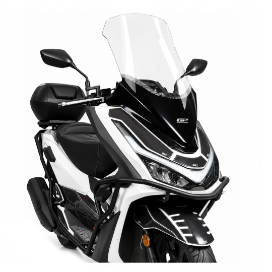 GP Kompozit Honda PCX 125 / 150 2025-2026 Uyumlu Orijinal Bağlantılı Baskılı Ön Tur Camı Şeffaf - 4