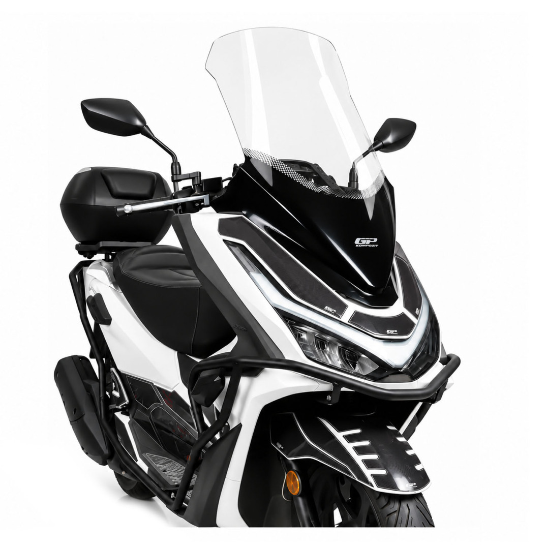 GP Kompozit Honda PCX 125 / 150 2025-2026 Uyumlu Orijinal Bağlantılı Baskılı Ön Tur Camı Şeffaf - 4