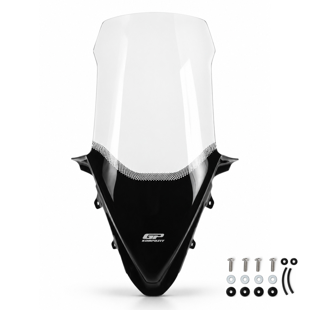 GP Kompozit Honda PCX 125 / 150 2025-2026 Uyumlu Orijinal Bağlantılı Baskılı Ön Tur Camı Şeffaf - 7