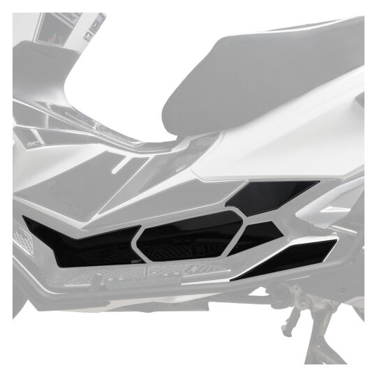 GP Kompozit Honda PCX 125 / 150 2025-2026 Uyumlu Yan Alt Ayak Pad Karbon (1)