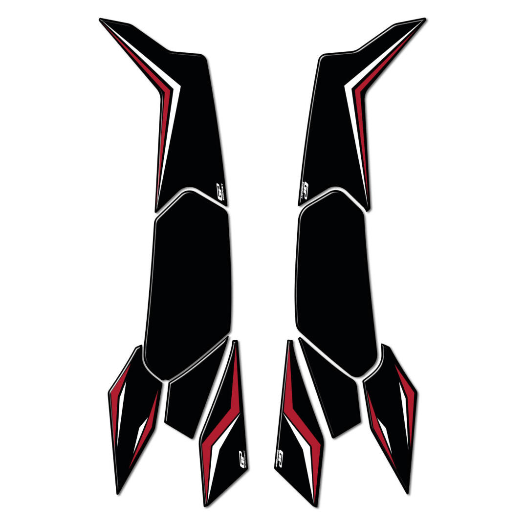 GP Kompozit Honda PCX 125 / 150 2025-2026 Uyumlu Yan Alt Ayak Pad Kırmızı - 1
