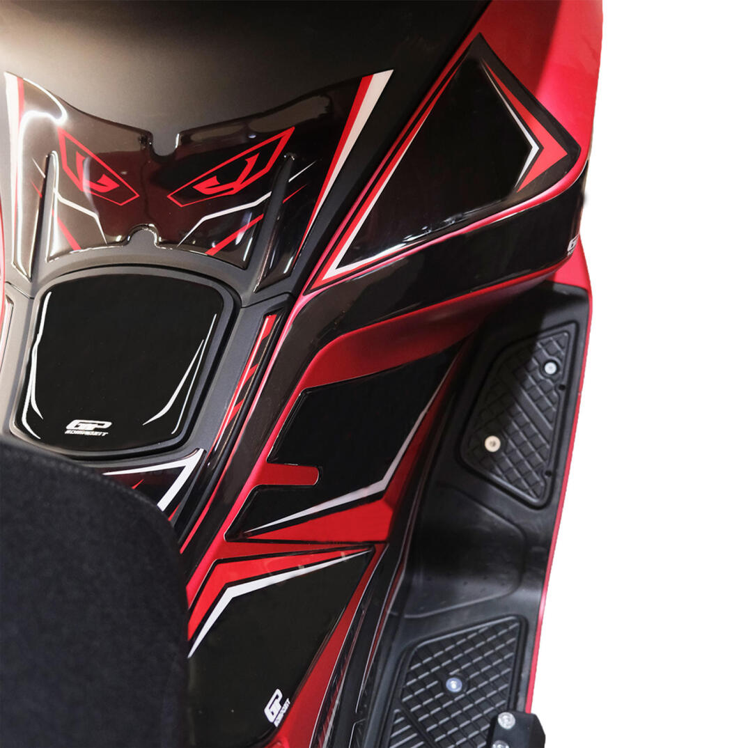 GP Kompozit Honda PCX 125 / 150 2025-2026 Uyumlu Yeni Seri Full Tank Pad Seti Kırmızı - 5