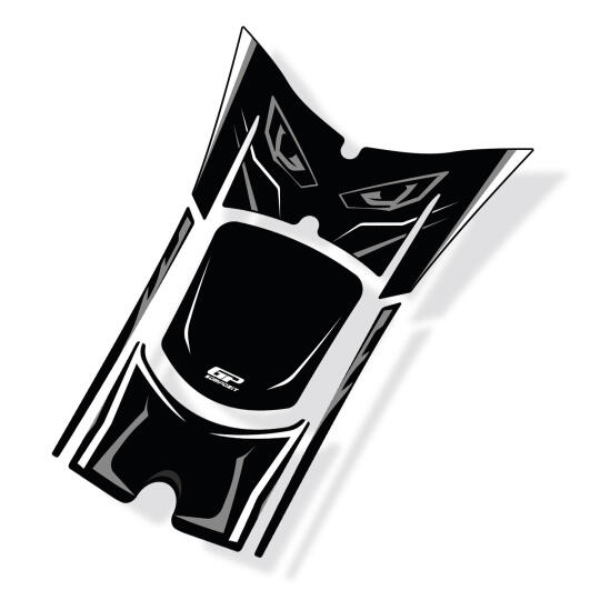 GP Kompozit Honda PCX 125 / 150 2025-2026 Uyumlu Yeni Seri Tank Pad Gri (1)