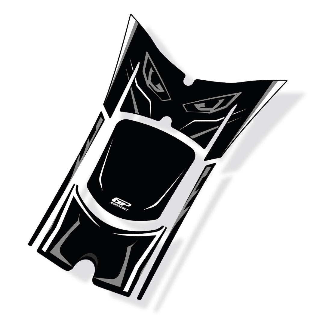 GP Kompozit Honda PCX 125 / 150 2025-2026 Uyumlu Yeni Seri Tank Pad Gri - 2