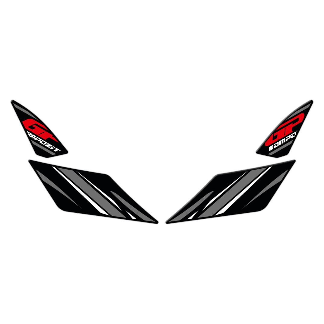 GP Kompozit Honda PCX 125 2021-2024 Uyumlu Artçı Ayak Pad Gri - 1