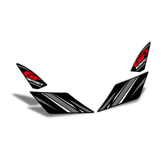 GP Kompozit Honda PCX 125 2021-2024 Uyumlu Artçı Ayak Pad Gri - 5