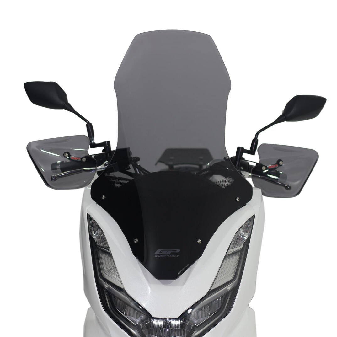 GP Kompozit Honda PCX 125 2021-2024 Uyumlu Ön Tur Camı Füme - 2