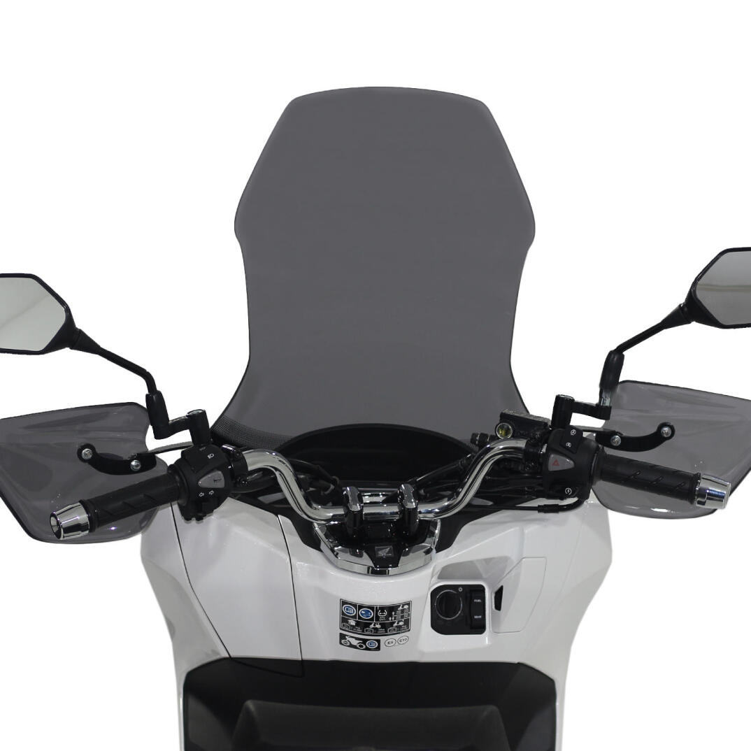 GP Kompozit Honda PCX 125 2021-2024 Uyumlu Ön Tur Camı Füme - 4