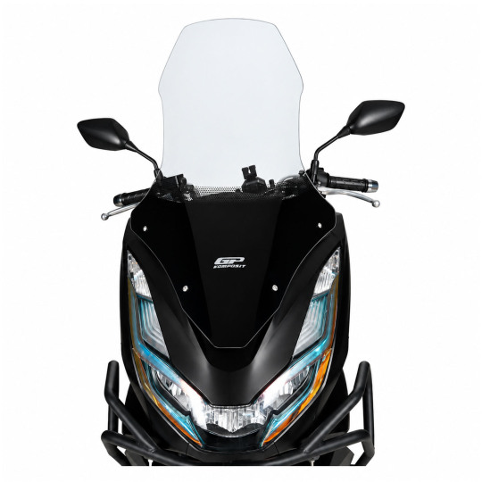 GP Kompozit Honda PCX 125 2021-2024 Uyumlu Ön Tur Camı Şeffaf (1)