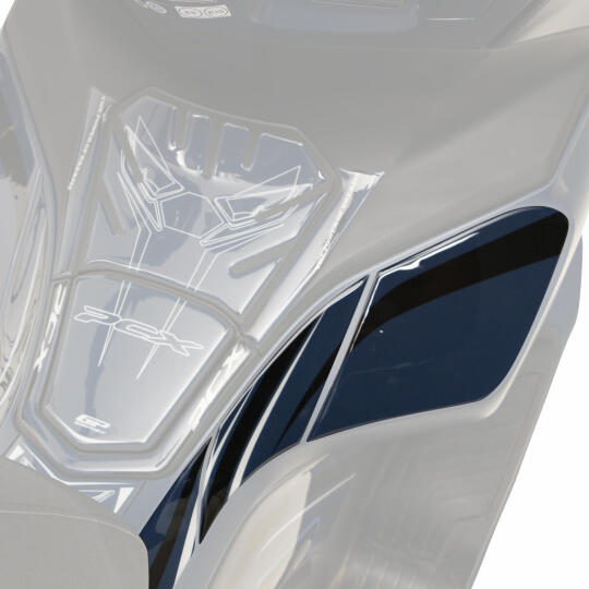 GP Kompozit Honda PCX 125 2021-2024 Uyumlu Yan Pad Mavi - 3
