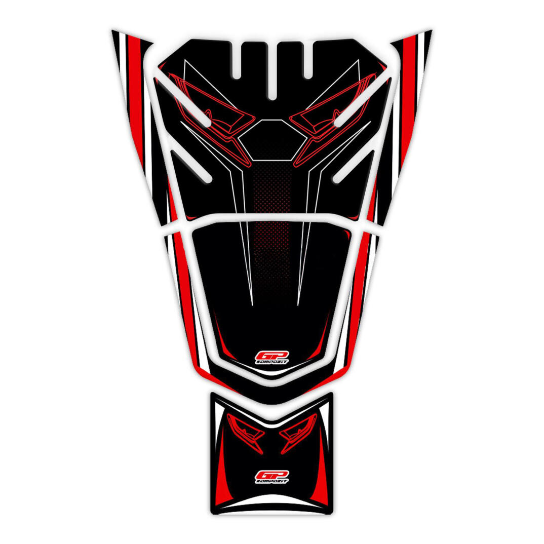 GP Kompozit Honda PCX 125 2021-2024 Uyumlu Yeni Seri Tank Pad Kırmızı - 1