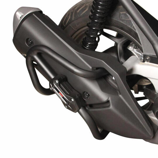 GP Kompozit Honda PCX 125 2021-2026 Uyumlu Egzoz Koruma Demiri Siyah (1)