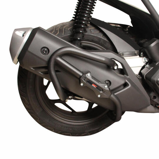 GP Kompozit Honda PCX 125 2021-2026 Uyumlu Egzoz Koruma Demiri Siyah - 5