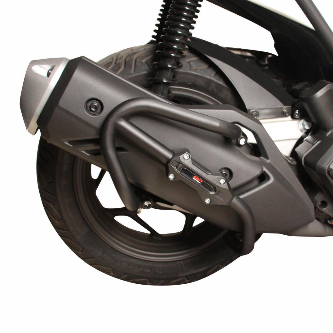 GP Kompozit Honda PCX 125 2021-2026 Uyumlu Egzoz Koruma Demiri Siyah - 5