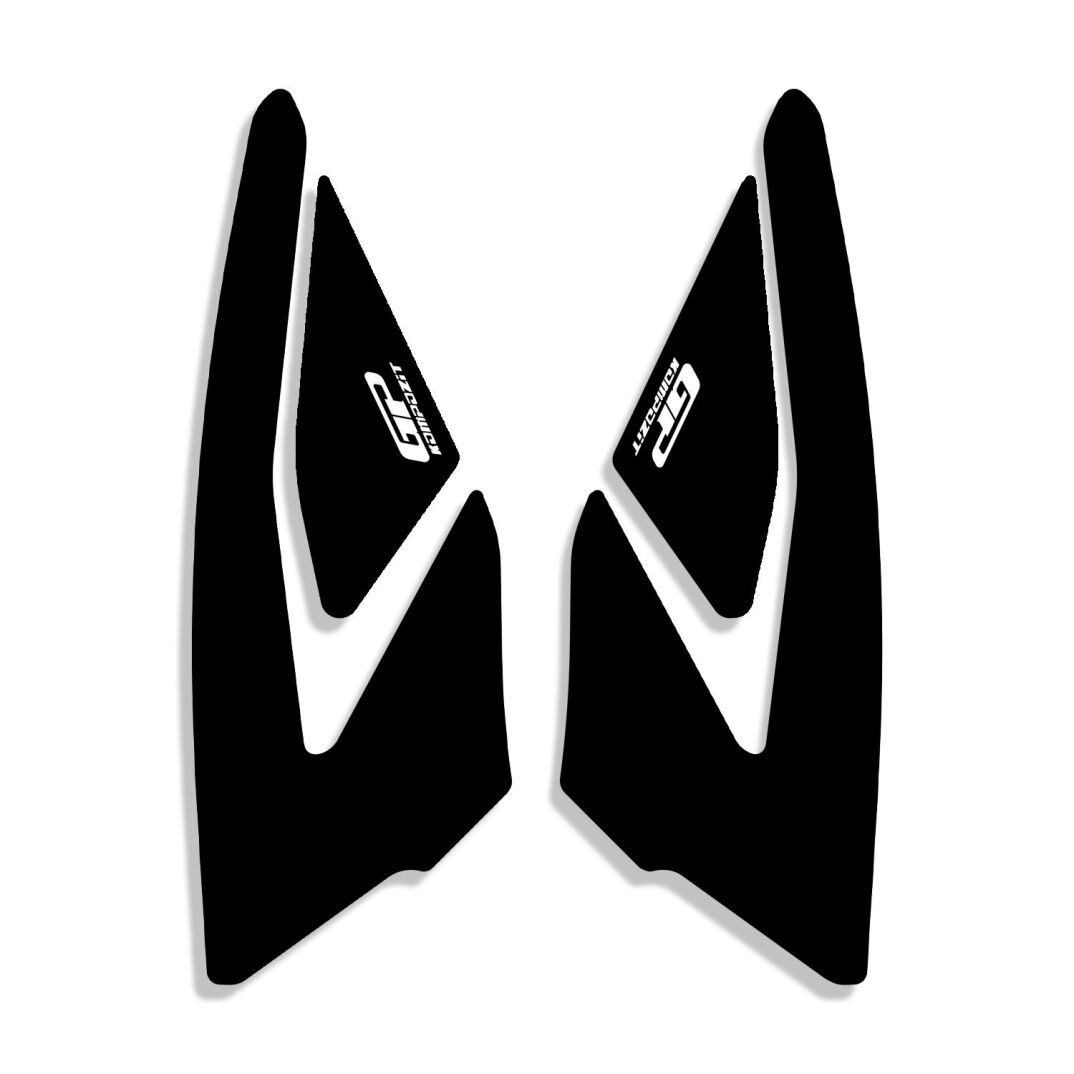 GP Kompozit Honda PCX 125 2025-2026 Uyumlu Artçı Ayak Pad Siyah - 1