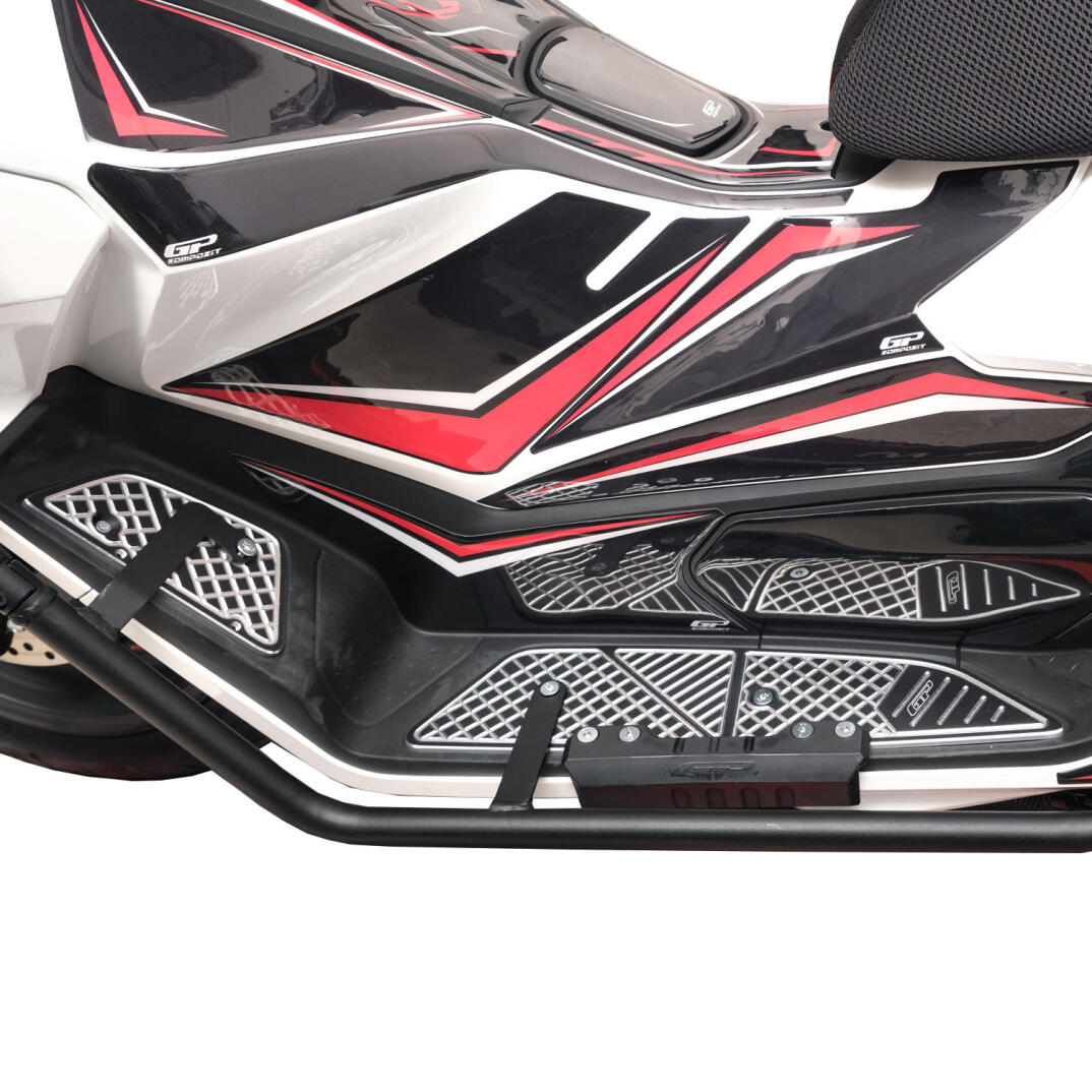 GP Kompozit Honda PCX 125 2025-2026 Uyumlu Basamak Alüminyum Siyah - 2
