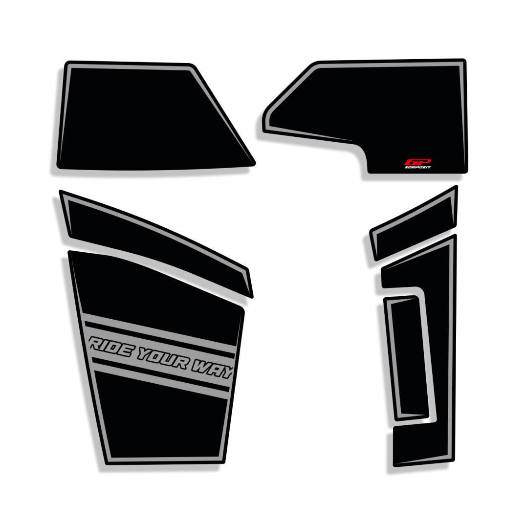 GP Kompozit Honda PCX 125 2025-2026 Uyumlu Full Cep Pad Gri - 1