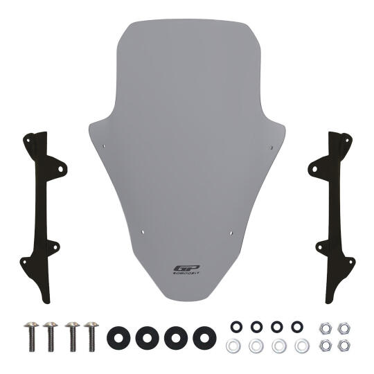 GP Kompozit Honda PCX 125 2025-2026 Uyumlu Ön Cam Gri - 5