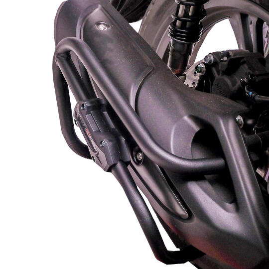 GP Kompozit Honda SH 125 2024-2025 Uyumlu Egzoz Koruma Demiri Siyah - 4