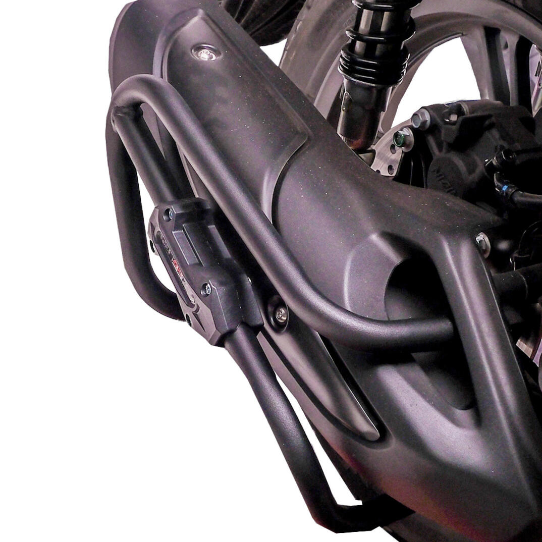 GP Kompozit Honda SH 125 2024-2025 Uyumlu Egzoz Koruma Demiri Siyah - 4