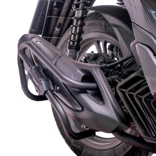 GP Kompozit Honda SH 125 2024-2025 Uyumlu Egzoz Koruma Demiri Siyah - 5