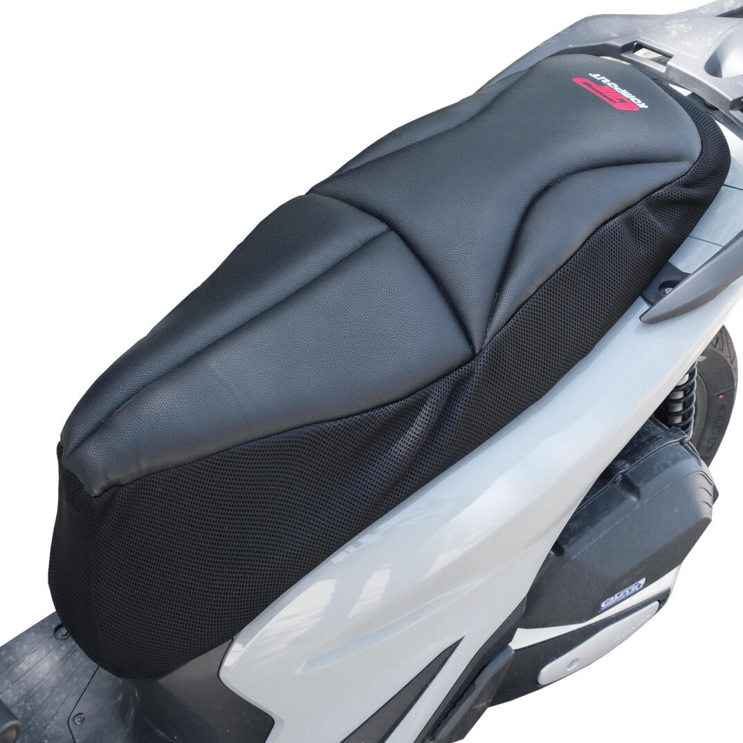 GP Kompozit Honda SH 125 2024-2026 Uyumlu Fileli Motosiklet Konfor Sele Kılıfı Siyah - 2