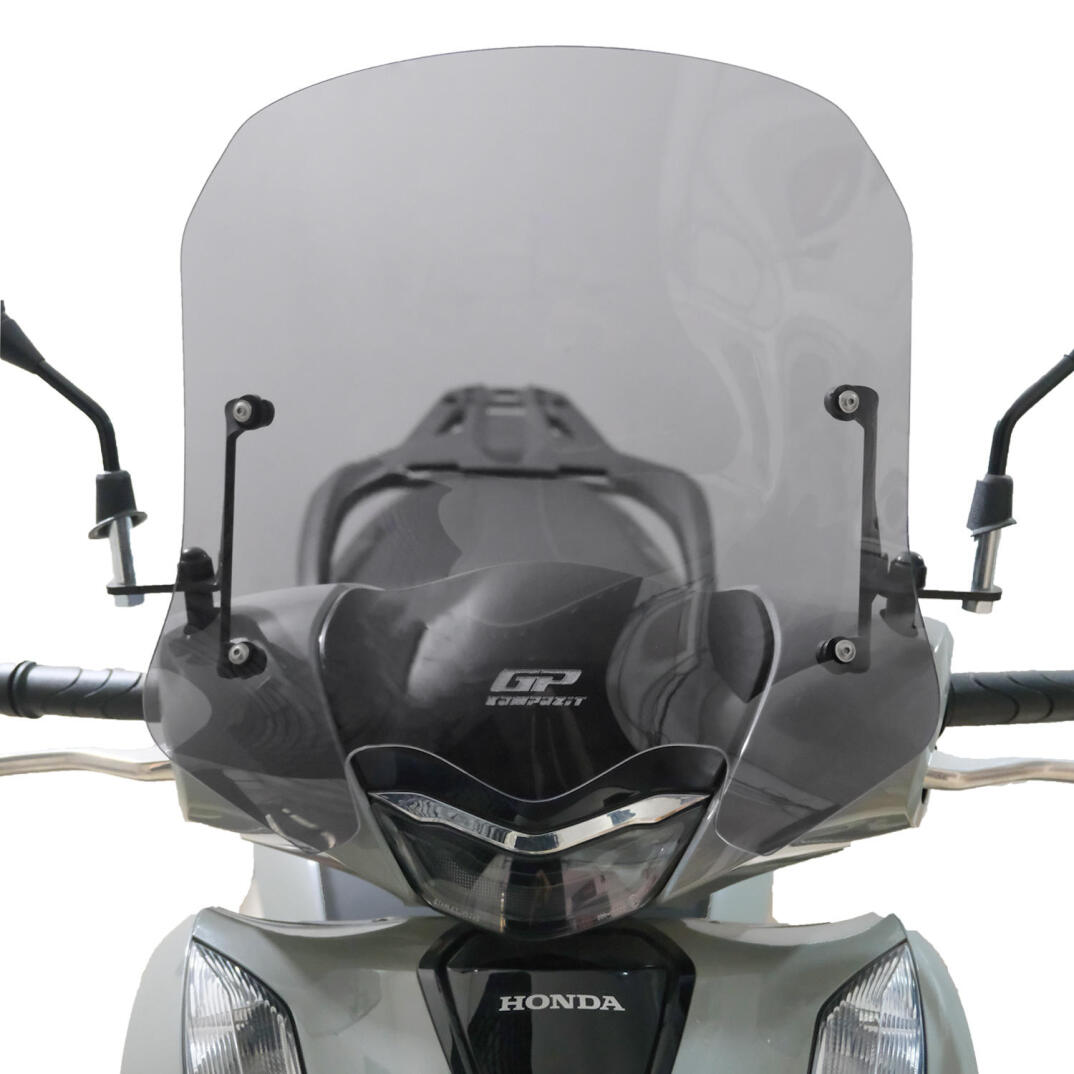 GP Kompozit Honda SH 125 2024-2026 Uyumlu Kısa Ön Cam Füme - 2
