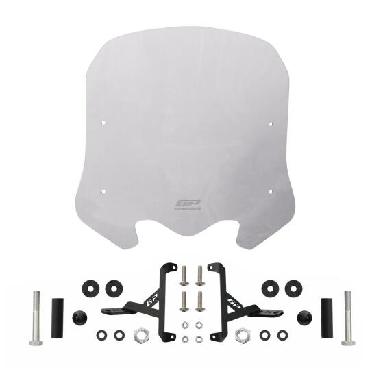 GP Kompozit Honda SH 125 2024-2026 Uyumlu Kısa Ön Cam Füme - 5
