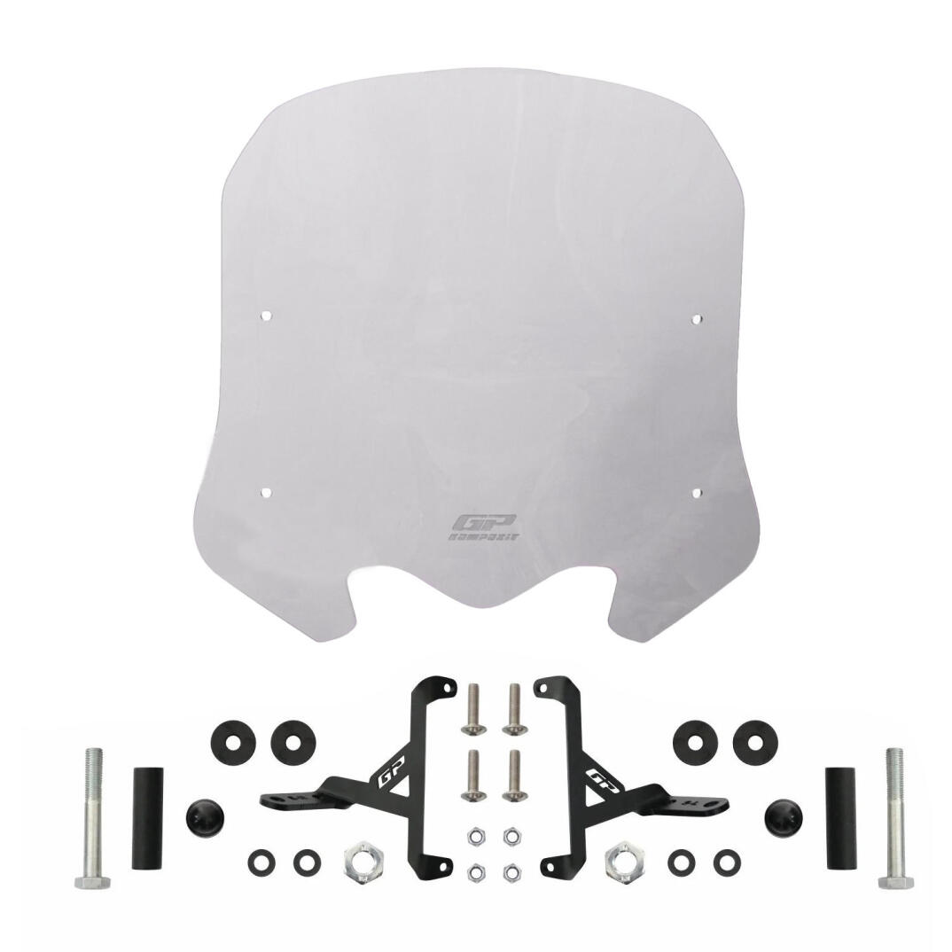 GP Kompozit Honda SH 125 2024-2026 Uyumlu Kısa Ön Cam Füme - 5