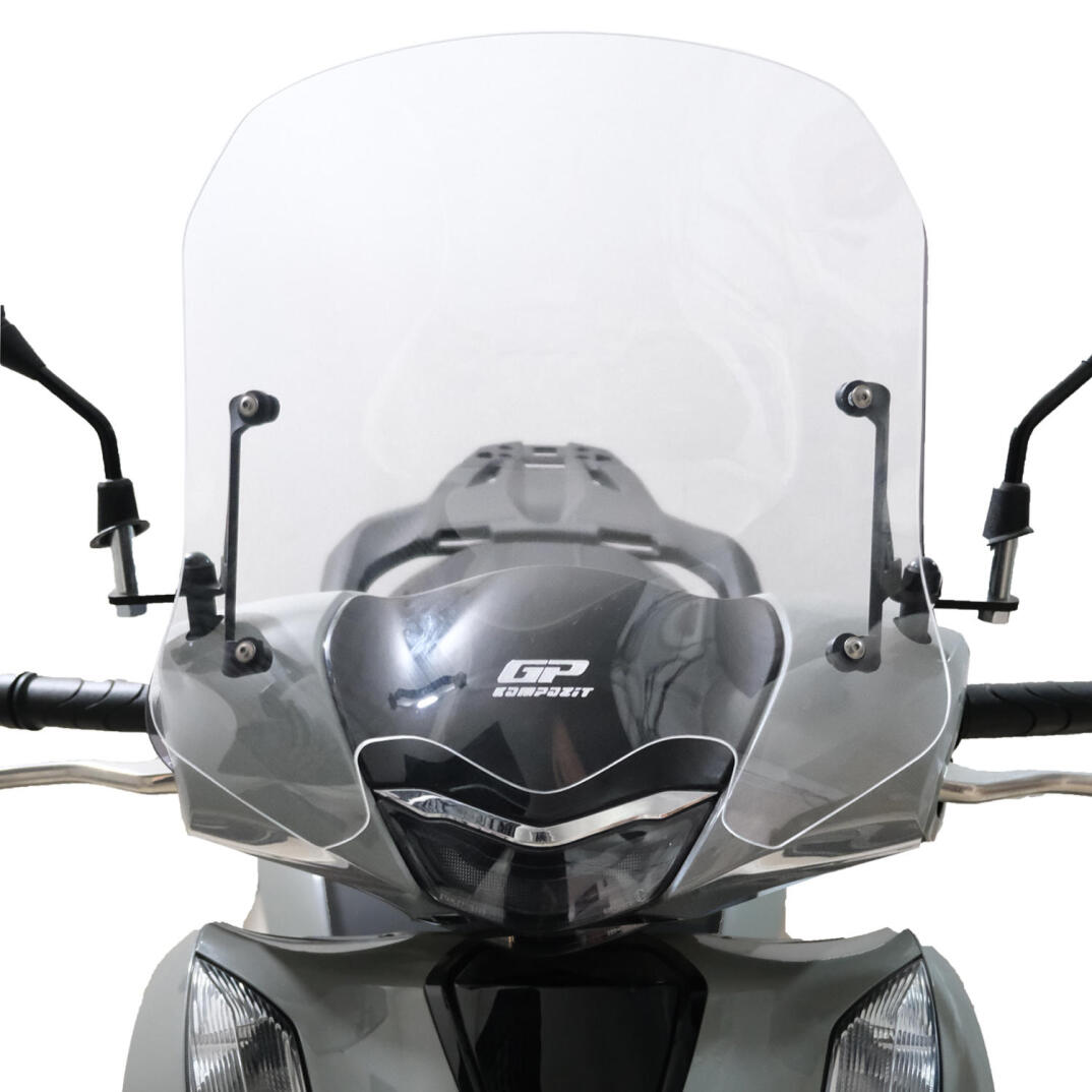 GP Kompozit Honda SH 125 2024-2026 Uyumlu Kısa Ön Cam Şeffaf - 2