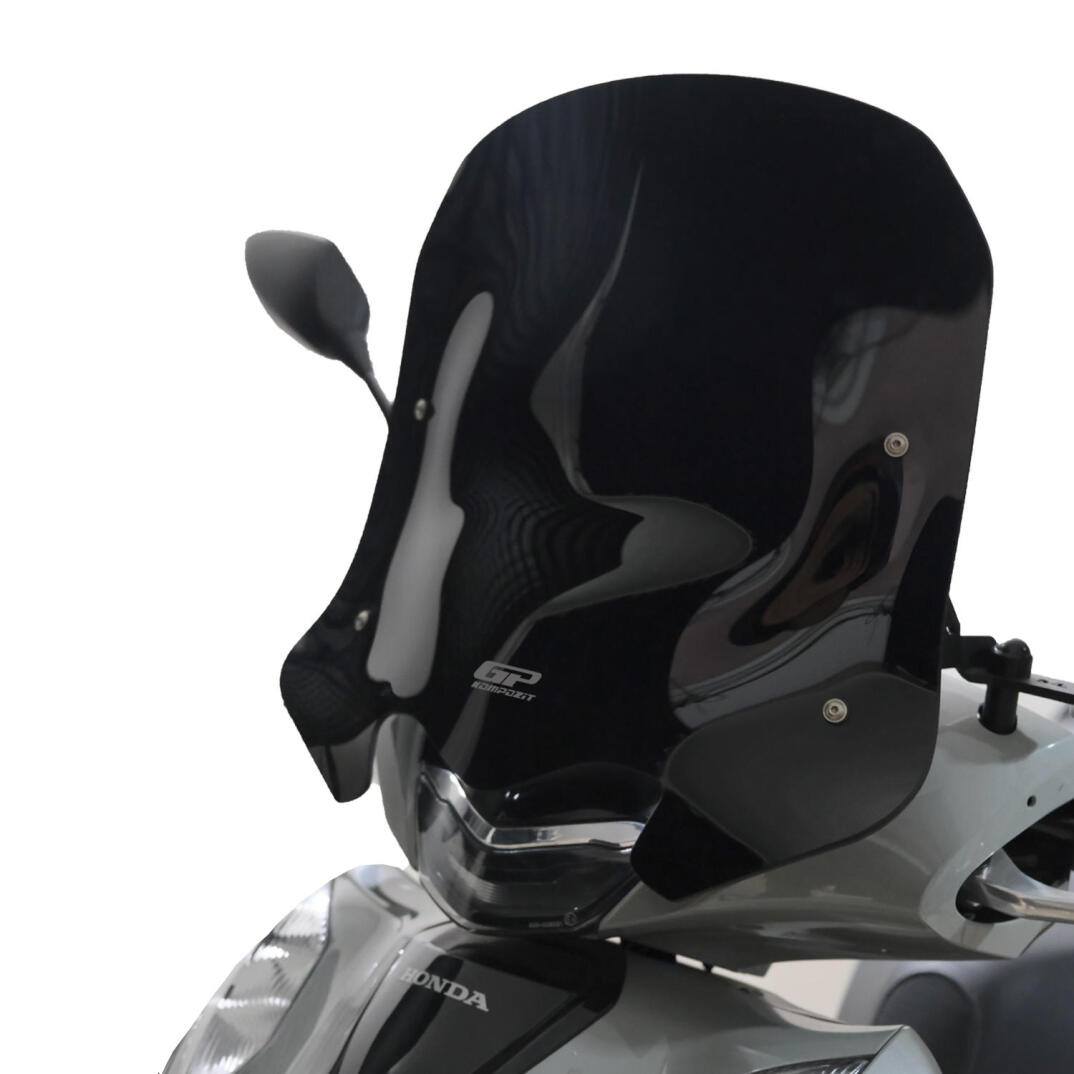 GP Kompozit Honda SH 125 2024-2026 Uyumlu Kısa Ön Cam Siyah - 3