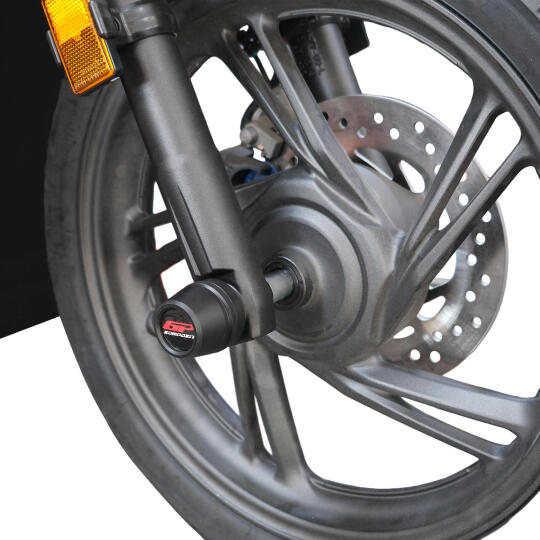 GP Kompozit Honda SH 125 2024-2026 Uyumlu Ön Aks Koruma Takozu Siyah - 3