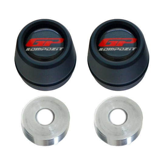 GP Kompozit Honda SH 125 2024-2026 Uyumlu Ön Aks Koruma Takozu Siyah - 5