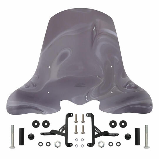 GP Kompozit Honda SH 125 2024-2026 Uyumlu Ön Cam Füme - 6