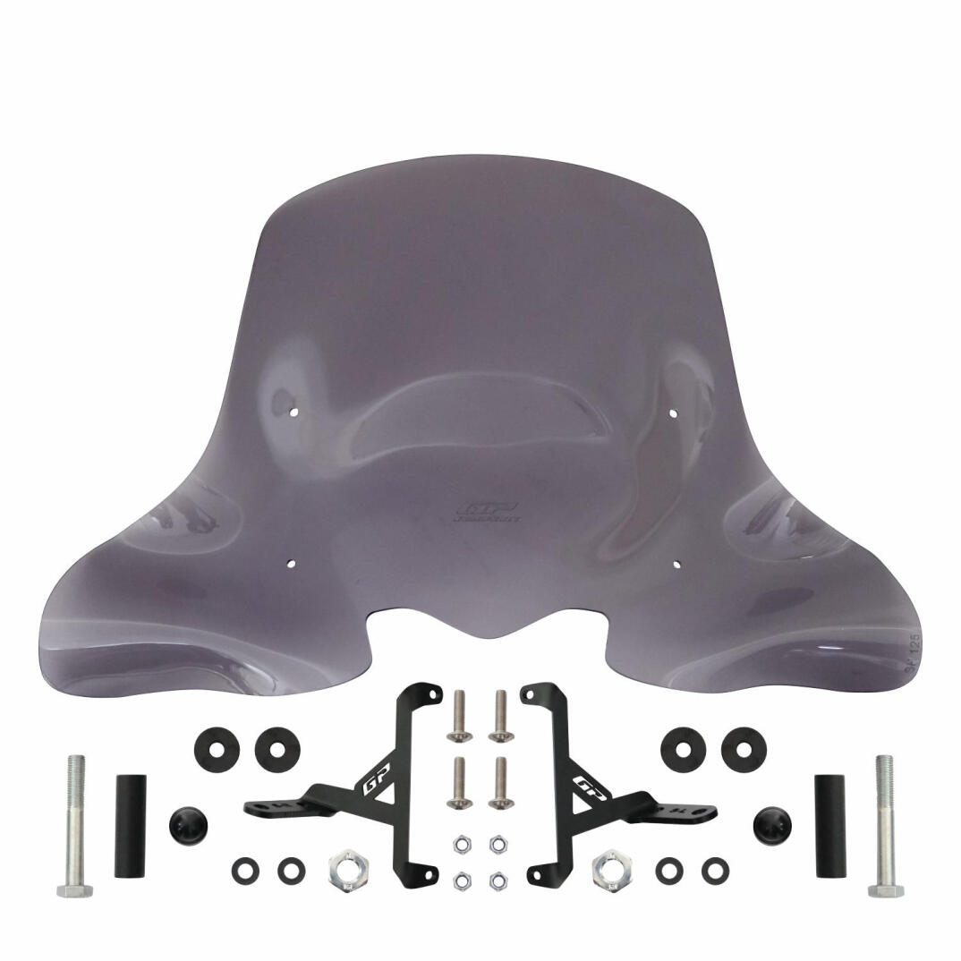 GP Kompozit Honda SH 125 2024-2026 Uyumlu Ön Cam Füme - 7